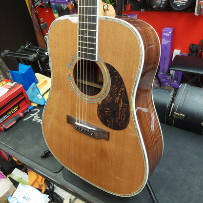 2024 Zager ZAD-80/N Acoustic Guitar - Natural Gloss w/ Grover Tuners & Hardshell Case SN# 240601650