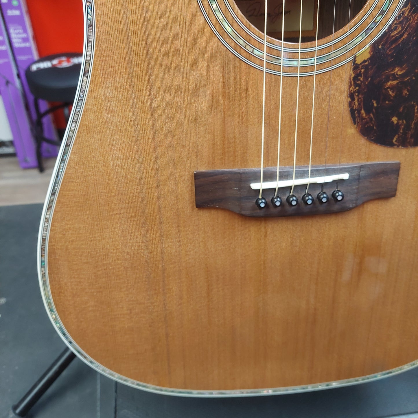 2024 Zager ZAD-80/N Acoustic Guitar - Natural Gloss w/ Grover Tuners & Hardshell Case SN# 240601650