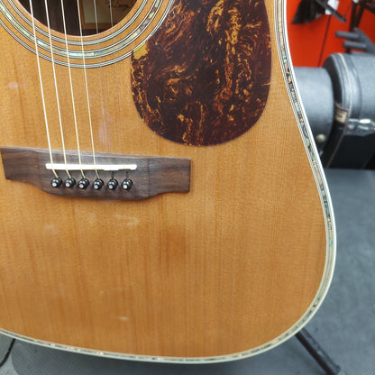 2024 Zager ZAD-80/N Acoustic Guitar - Natural Gloss w/ Grover Tuners & Hardshell Case SN# 240601650