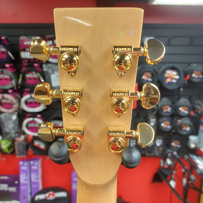 2024 Zager ZAD-80/N Acoustic Guitar - Natural Gloss w/ Grover Tuners & Hardshell Case SN# 240601650