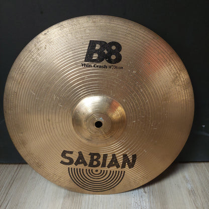 Sabian B8 14" Thin Crash Cymbal (USED) "Made In Canada"