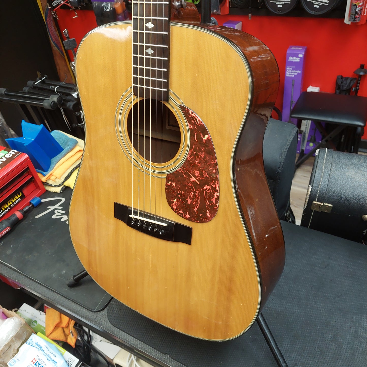 1988 Epiphone PR-350 Acoustic Guitar - Natural SN# 8050979 "Made In Korea" (Sold As Is Has Body Damage)