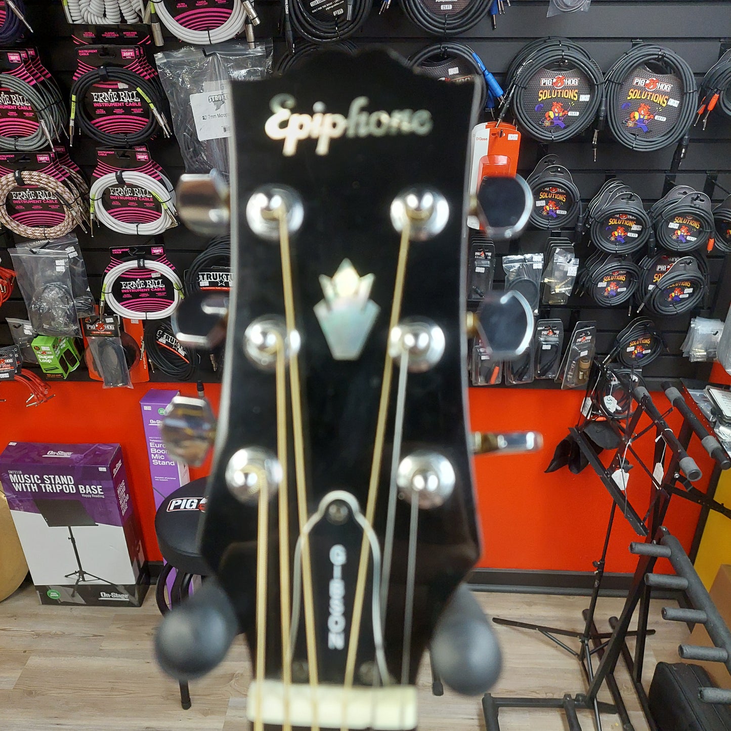 1988 Epiphone PR-350 Acoustic Guitar - Natural SN# 8050979 "Made In Korea" (Sold As Is Has Body Damage)