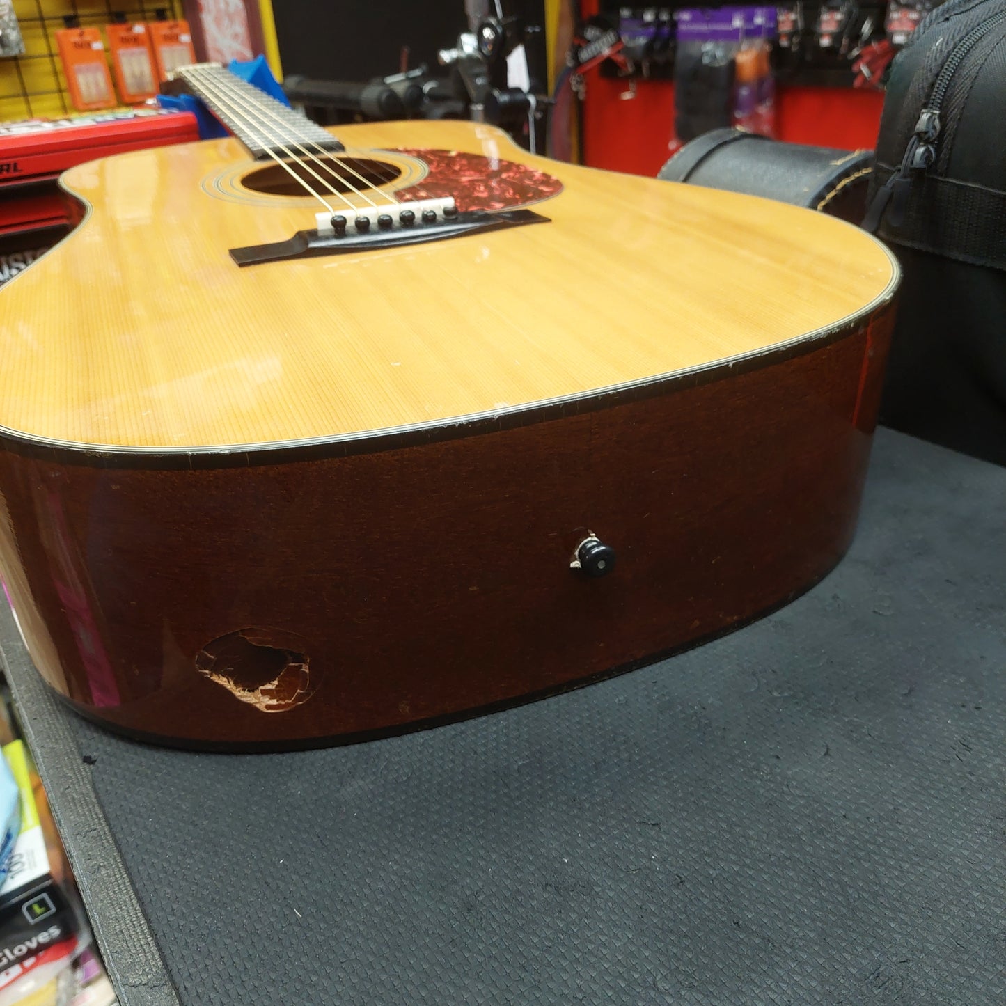 1988 Epiphone PR-350 Acoustic Guitar - Natural SN# 8050979 "Made In Korea" (Sold As Is Has Body Damage)