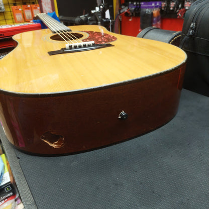 1988 Epiphone PR-350 Acoustic Guitar - Natural SN# 8050979 "Made In Korea" (Sold As Is Has Body Damage)