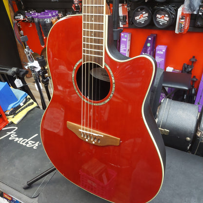 Mid 2000's Ovation Celebrity GC-057 Acoustic/Electric Guitar - Ruby Red SN# 7509842