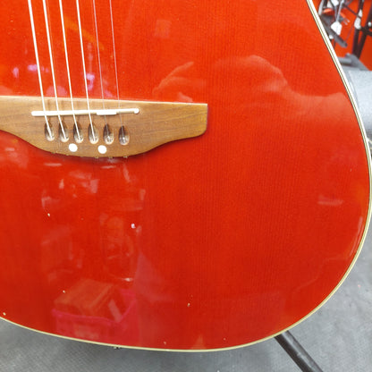 Mid 2000's Ovation Celebrity GC-057 Acoustic/Electric Guitar - Ruby Red SN# 7509842