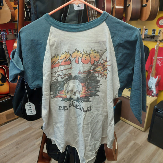 1980 ZZ Top DeGuello Tour 3/4 Sleeve T Shirt - Large