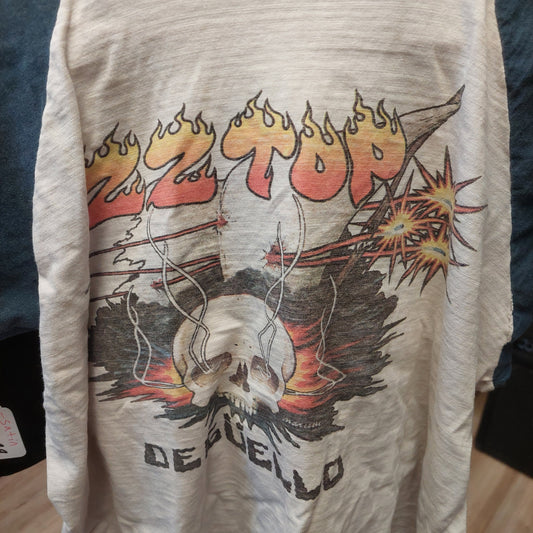1980 ZZ Top DeGuello Tour 3/4 Sleeve T Shirt - Large