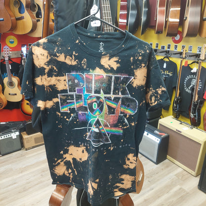 Pink Floyd Bleach Splatter Dark Side of The Moon T Shirt - Medium