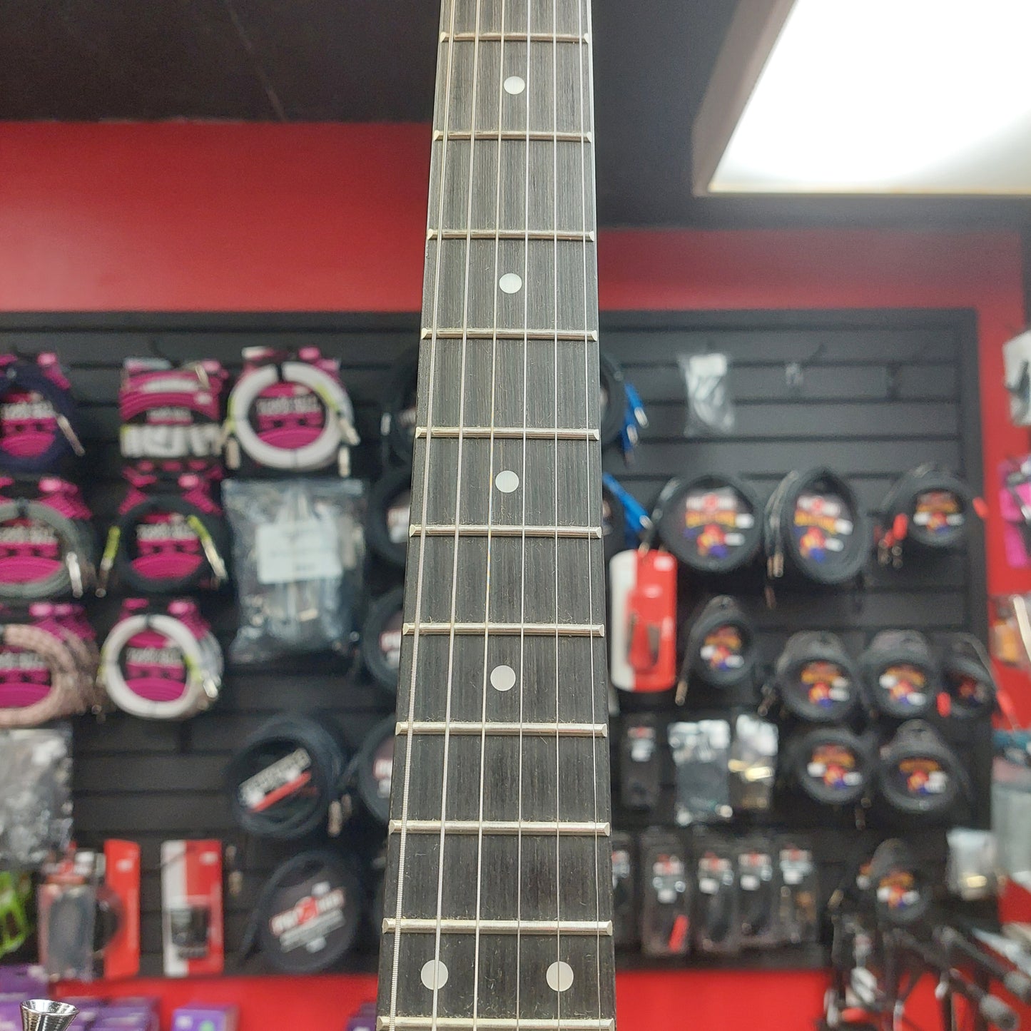 Glarry HH Electric Guitar - Black & Blue Lightning Graphic Finish (USED)