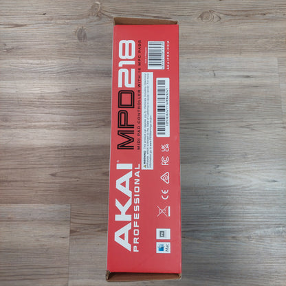 AKAI MPD218 Midi Pad Controller - Black & Red w/ original box, Manual & USB Cable SN# 694318016930 (USED)