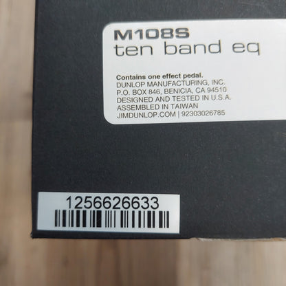 MXR M108S Ten Band EQ w/ Power Supply & Original Box  SN# 1256626633