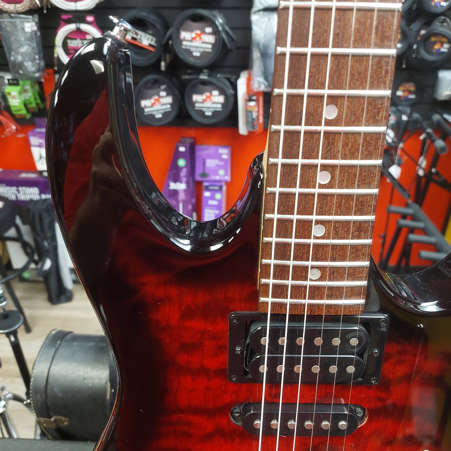 2022 Ibanez Gio HSH Electric Guitar - Red Burst SN# 5N220100596