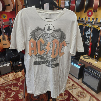 AC/DC Black Ice T-Shirt - White - Large (USED)