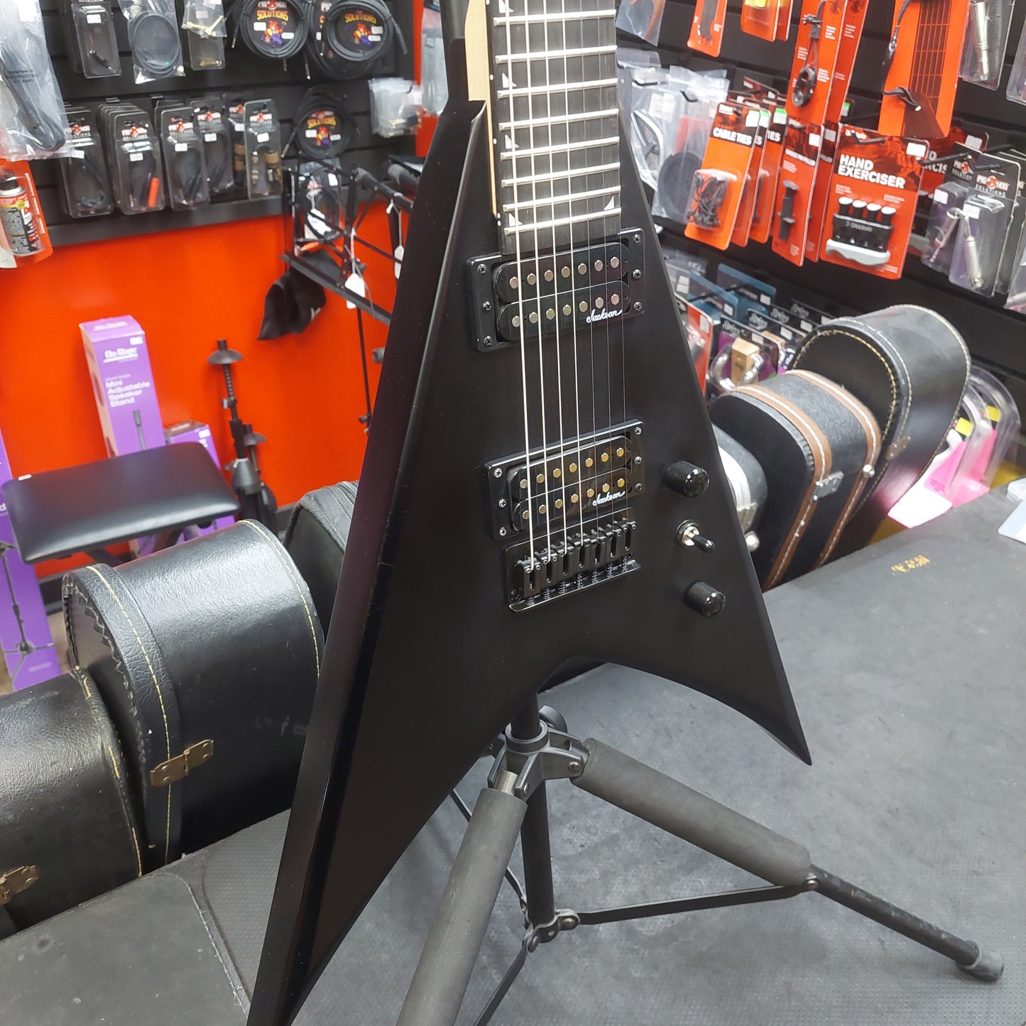2025 Jackson JS Series King V JS22-7 KV HT, Amaranth Fingerboard - Satin Black SN# CWJ25056979