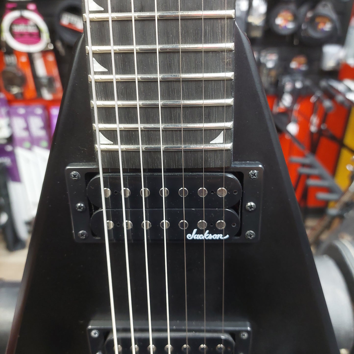 2025 Jackson JS Series King V JS22-7 KV HT, Amaranth Fingerboard - Satin Black SN# CWJ25056979