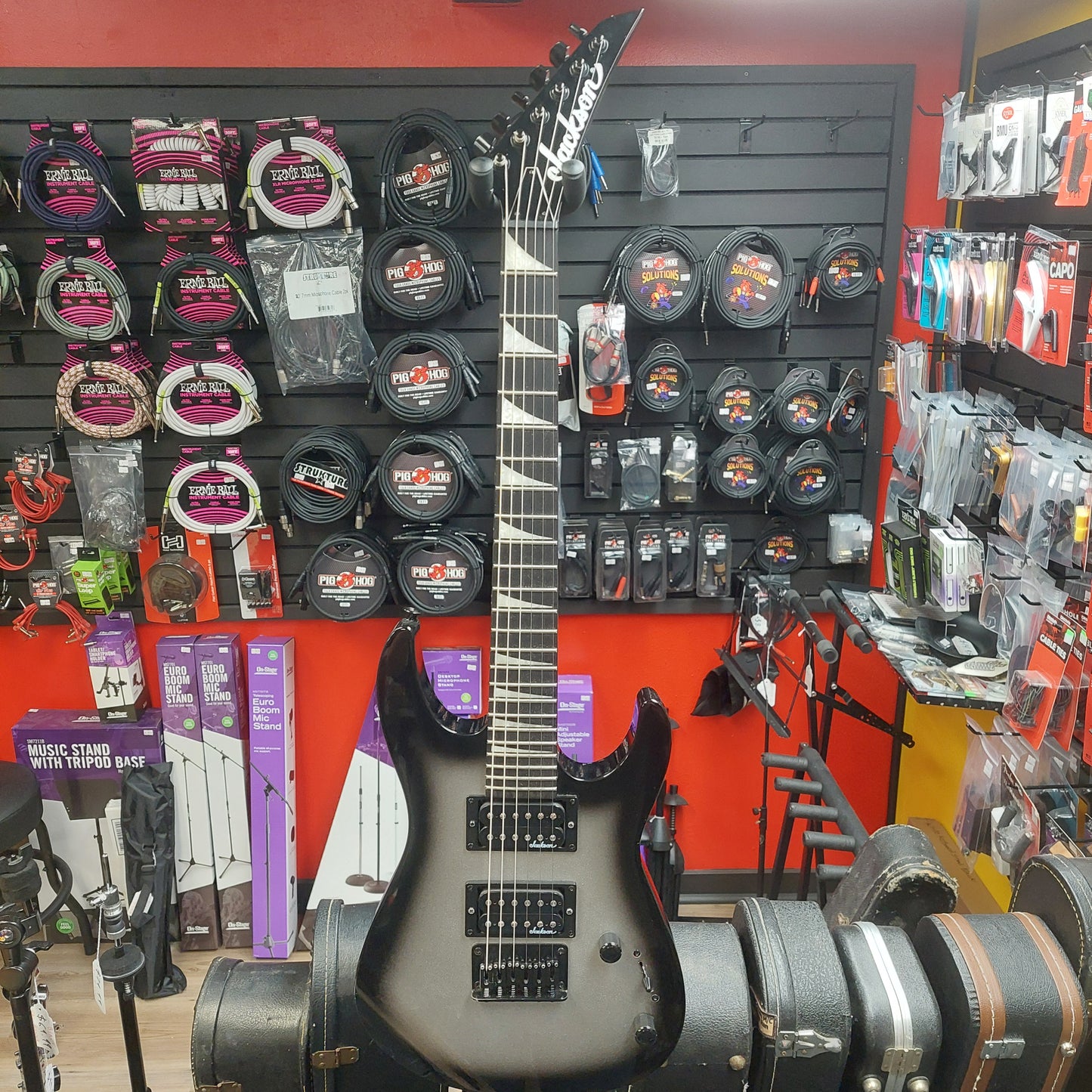 2024 Jackson JS Series Dinky Minion JS1X Electric Guitar - Silver Burst - SN# CWJ2439396