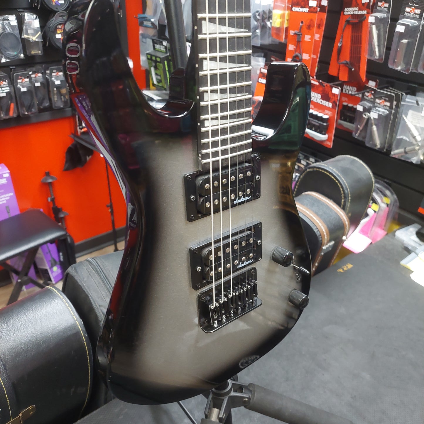 2024 Jackson JS Series Dinky Minion JS1X Electric Guitar - Silver Burst - SN# CWJ2439396