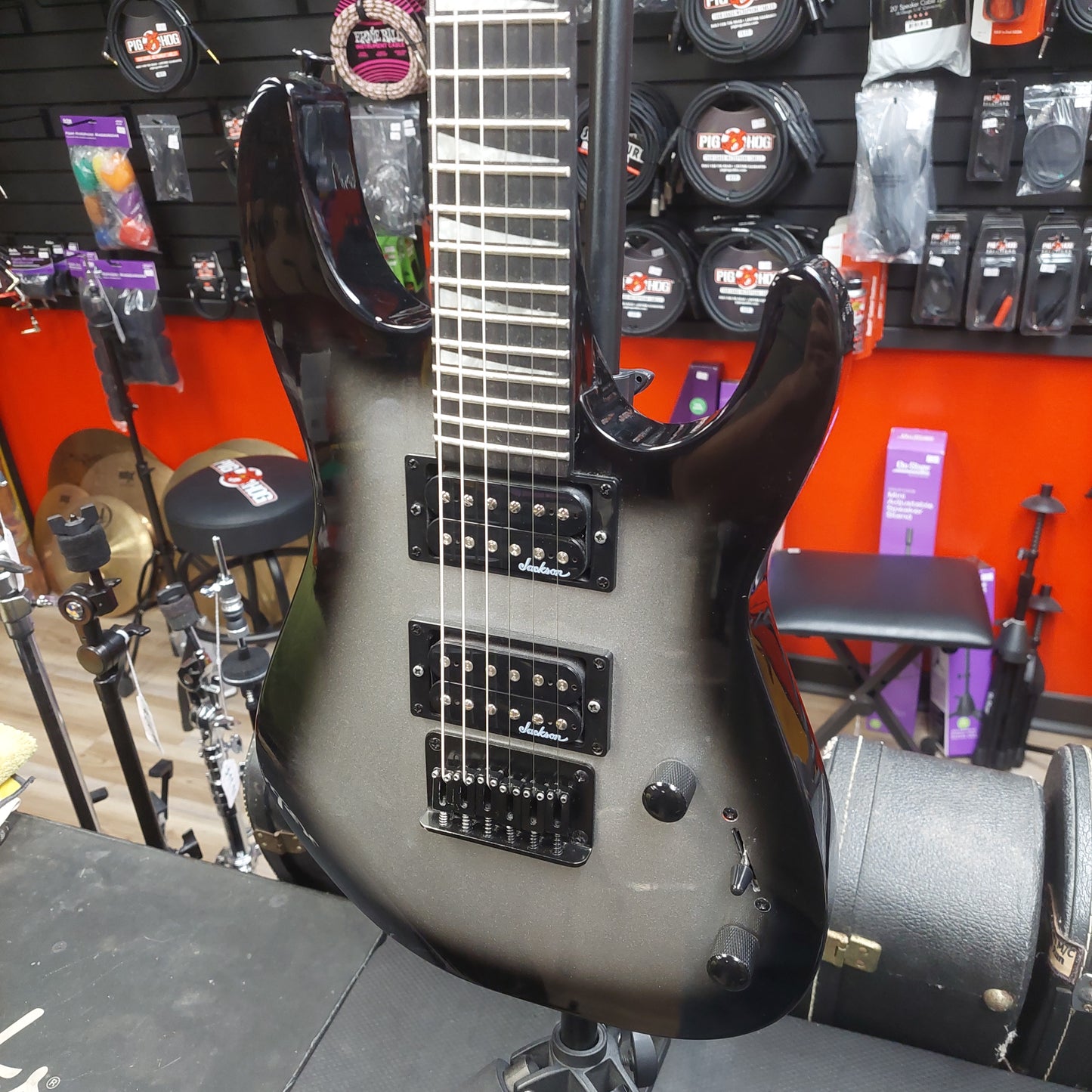 2024 Jackson JS Series Dinky Minion JS1X Electric Guitar - Silver Burst - SN# CWJ2439396