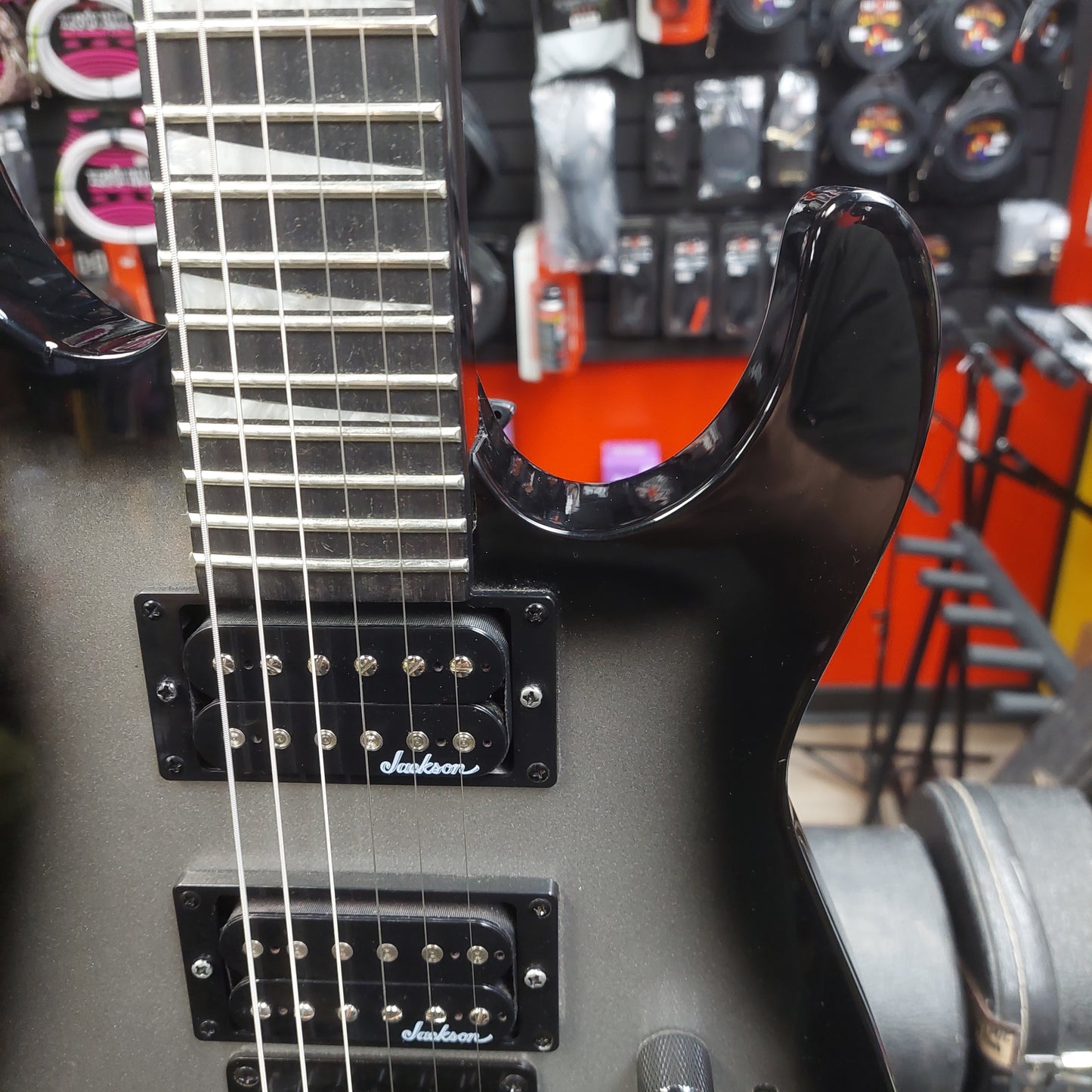 2024 Jackson JS Series Dinky Minion JS1X Electric Guitar - Silver Burst - SN# CWJ2439396