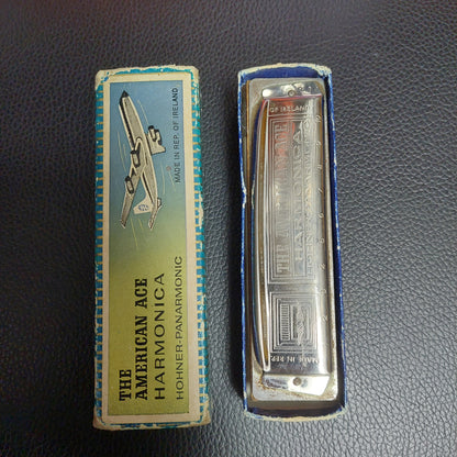 The American Ace Harmonica Hohner-Panarmonic Key Of C (USED) "Made In Rep. Of Ireland"