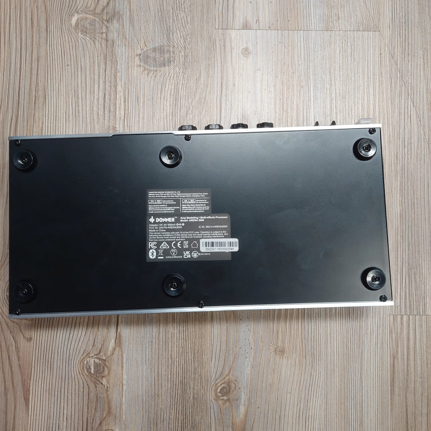 Donner Arena 2000 Amp Modeling/Multi-Effects Processor Pedal w/ Original Box & Power Supply (USED) SN#SN25011600000580
