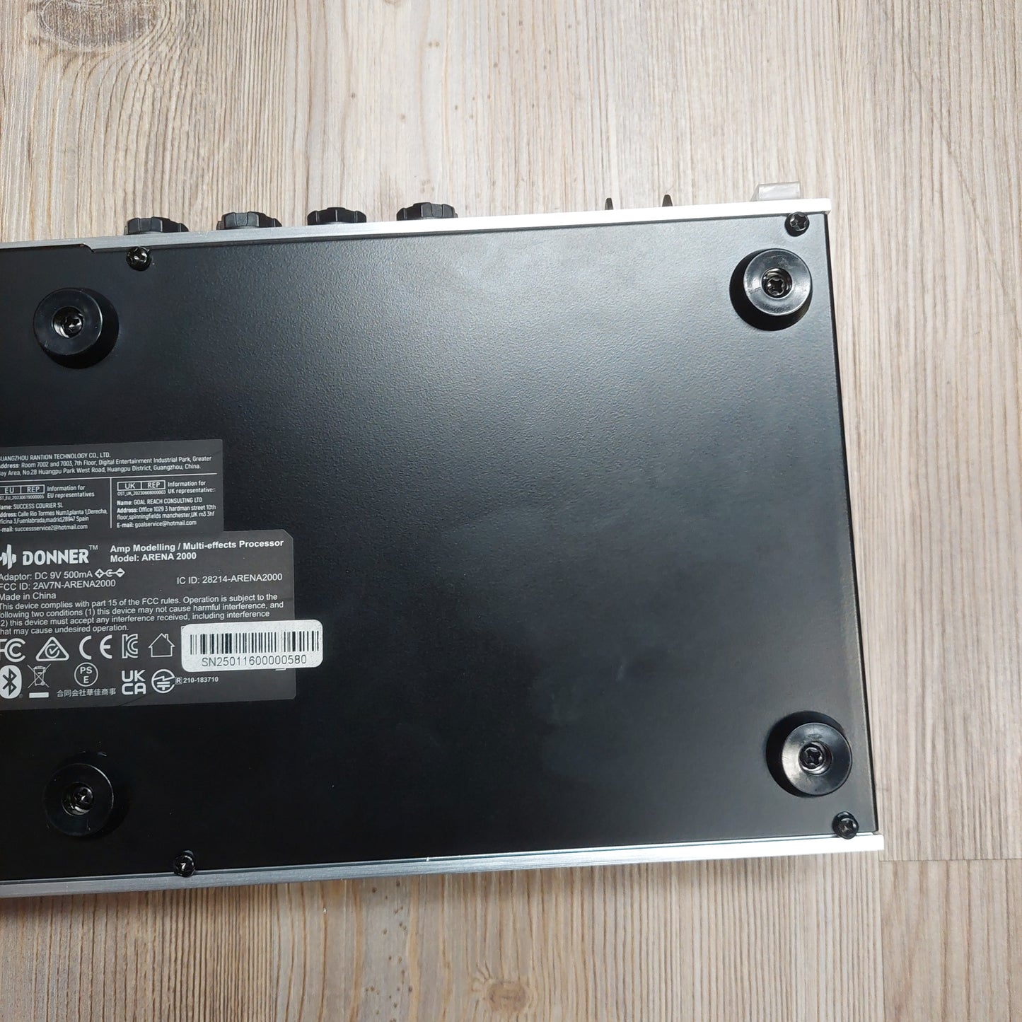 Donner Arena 2000 Amp Modeling/Multi-Effects Processor Pedal w/ Original Box & Power Supply (USED) SN#SN25011600000580