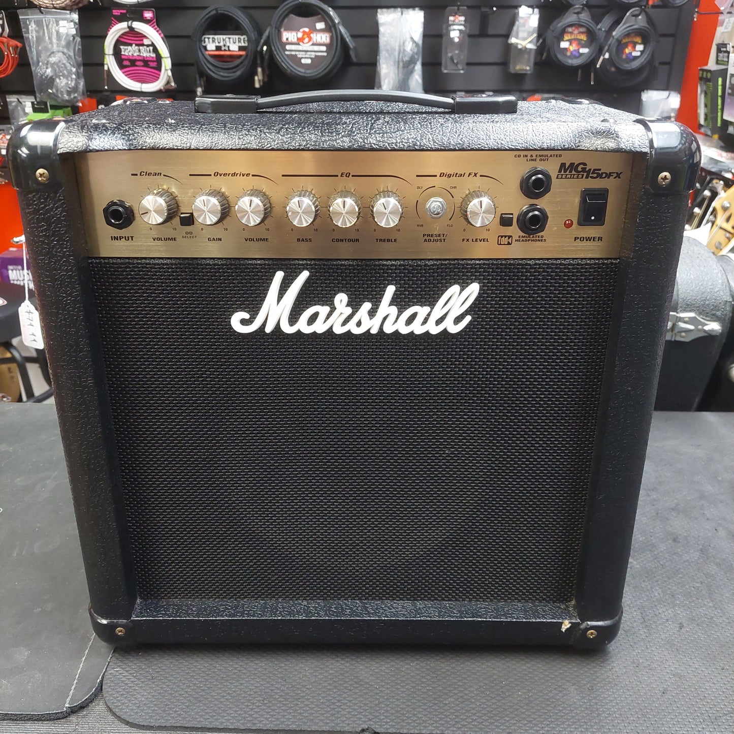2000's Marshall MG15DFX 15 WATT Guitar Amplifier (USED) "Sold As Is" Has Broken Know & Effects Don't Work