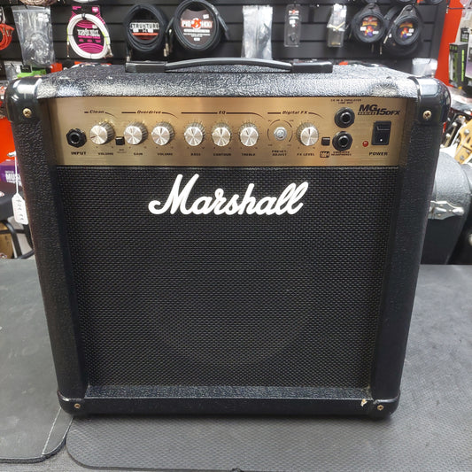2000's Marshall MG15DFX 15 WATT Guitar Amplifier (USED) "Sold As Is" Has Broken Know & Effects Don't Work