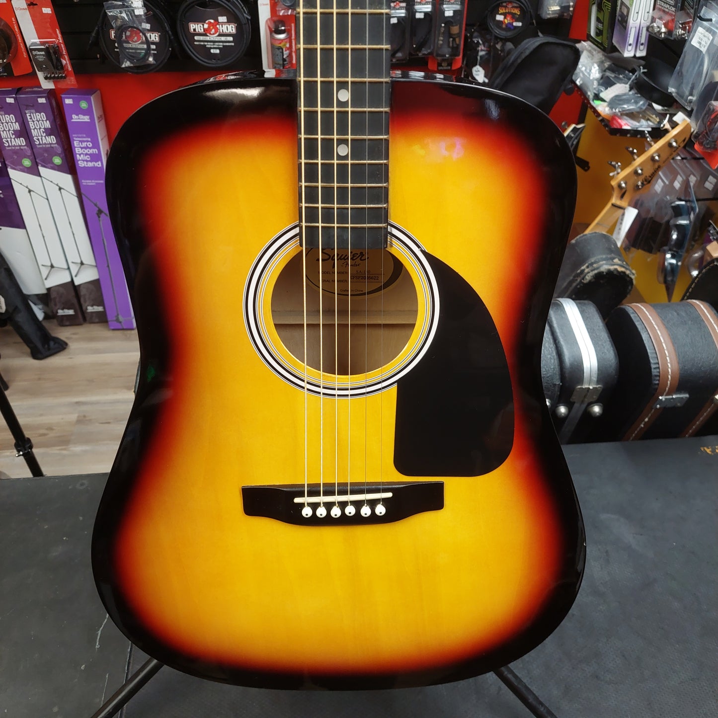 2020 Squire SA-150 Acoustic Guitar - Sunburst SN# CFSF2005622