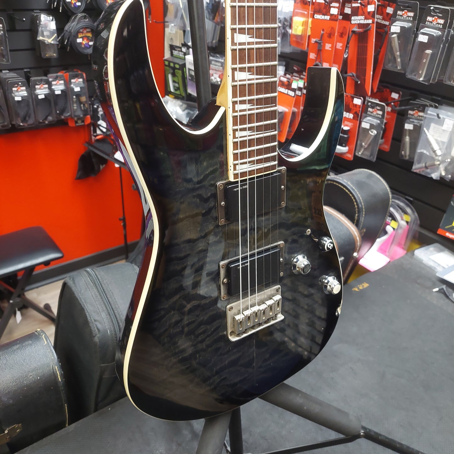 2007 Ibanez RG Series RG3EX1 Electric Guitar - Transparent Gray Burst SN# I071106710