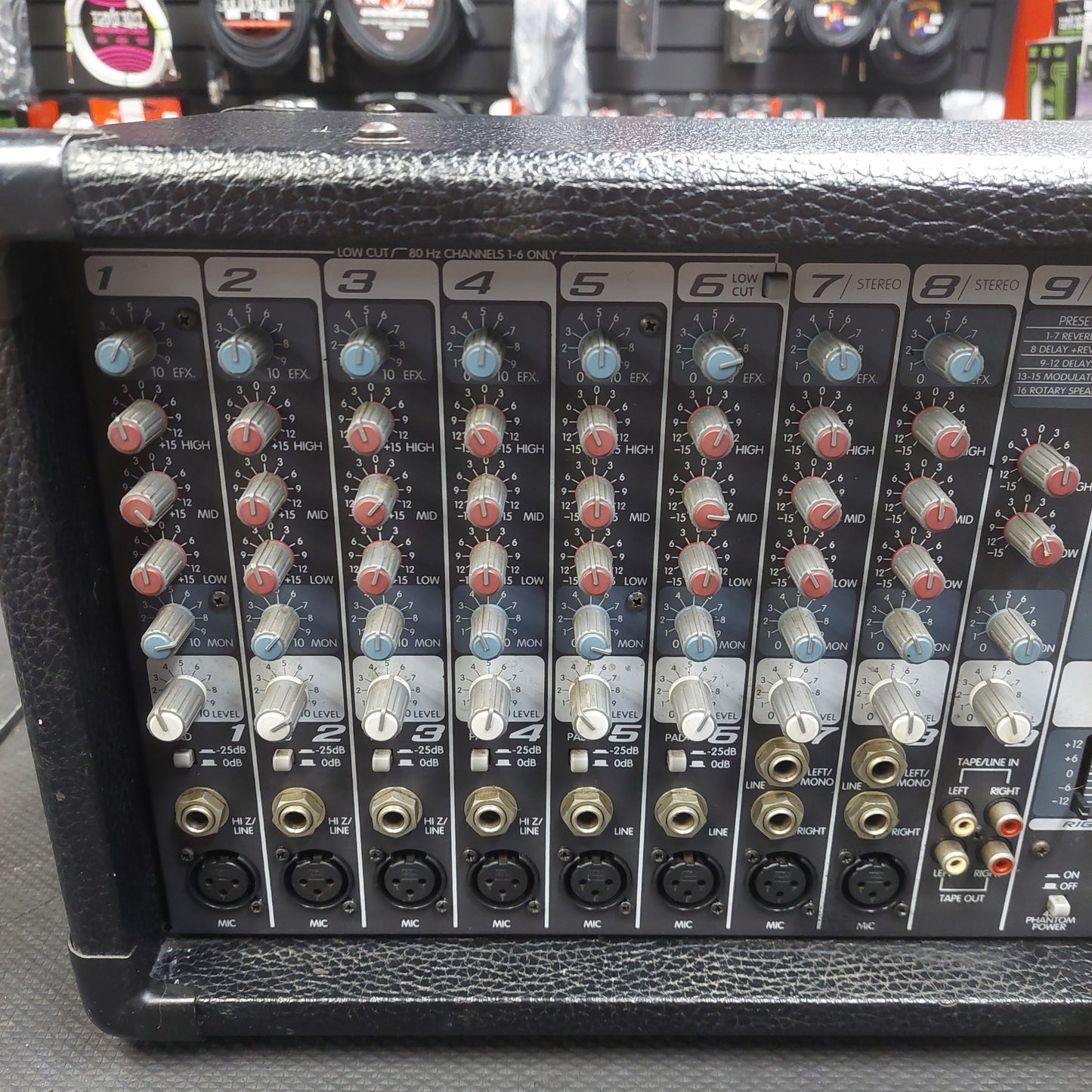2000's Peavey XR684 Stereo Powered Mixer 2x200 Watts w/ Power Cable SN# 11077196 "Made In USA"