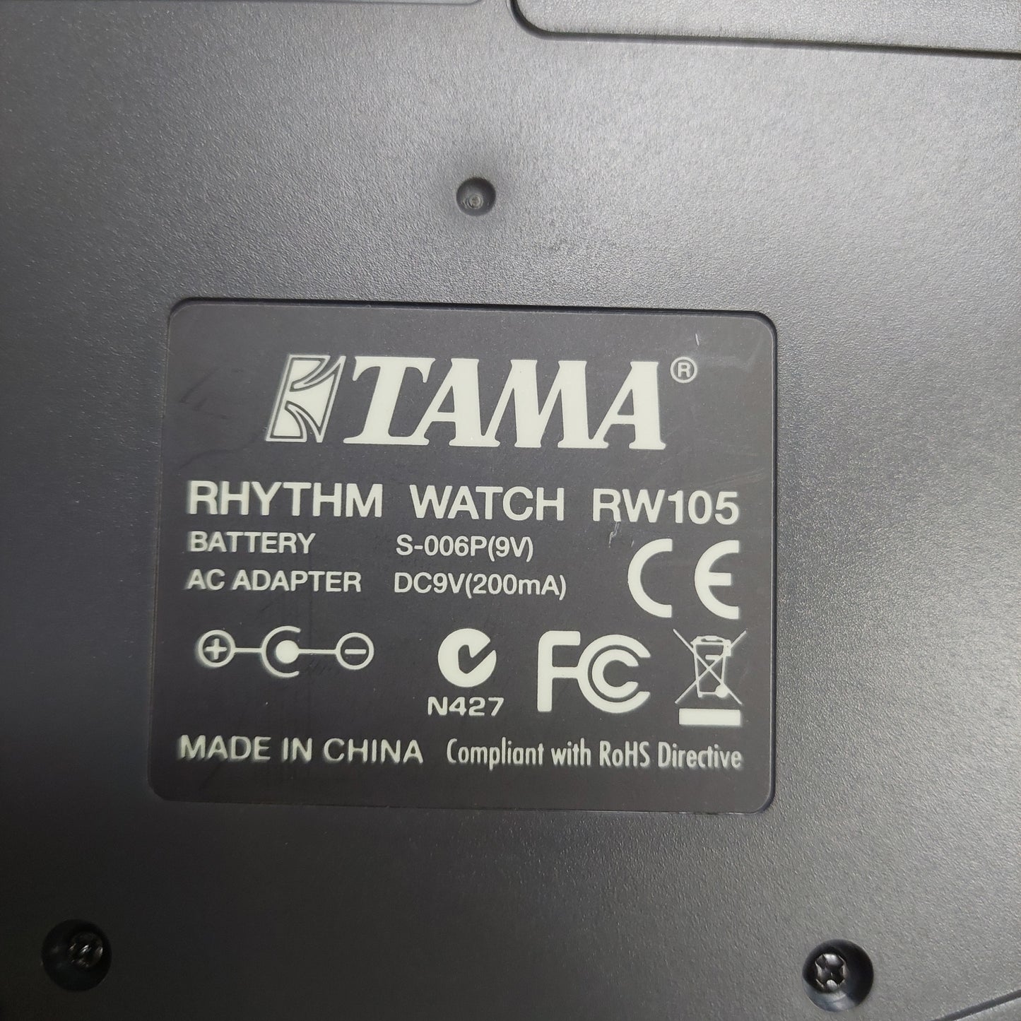 TAMA RHYTHM WATCH RW105 w/ Instruction Manual & Pouch (USED)