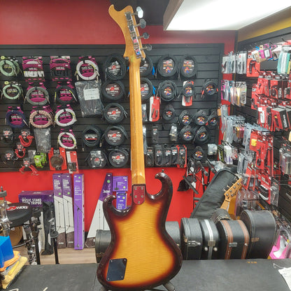 1960's Avalon "The Shaggs" AV-1B 4-String Bass Guitar - Tiger Maple Sunburst "Made In Japan"