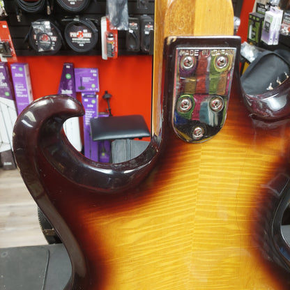 1960's Avalon "The Shaggs" AV-1B 4-String Bass Guitar - Tiger Maple Sunburst "Made In Japan"