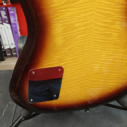 1960's Avalon "The Shaggs" AV-1B 4-String Bass Guitar - Tiger Maple Sunburst "Made In Japan"