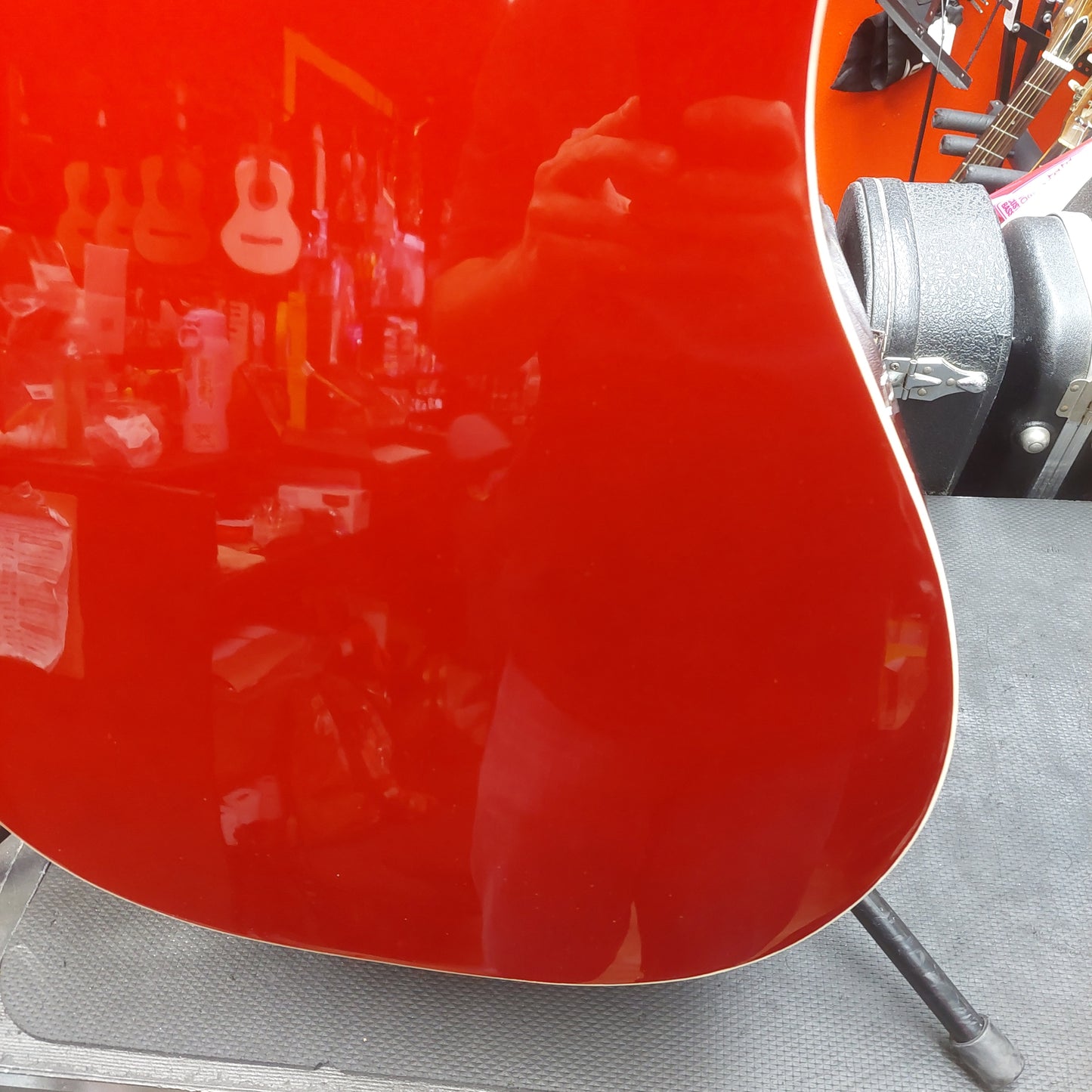 2015 Fender SCE CAR Pearl Sonoran Acoustic/Electric Guitar - Cany Apple Red w/ Pearl Binding SN# CSG15000430