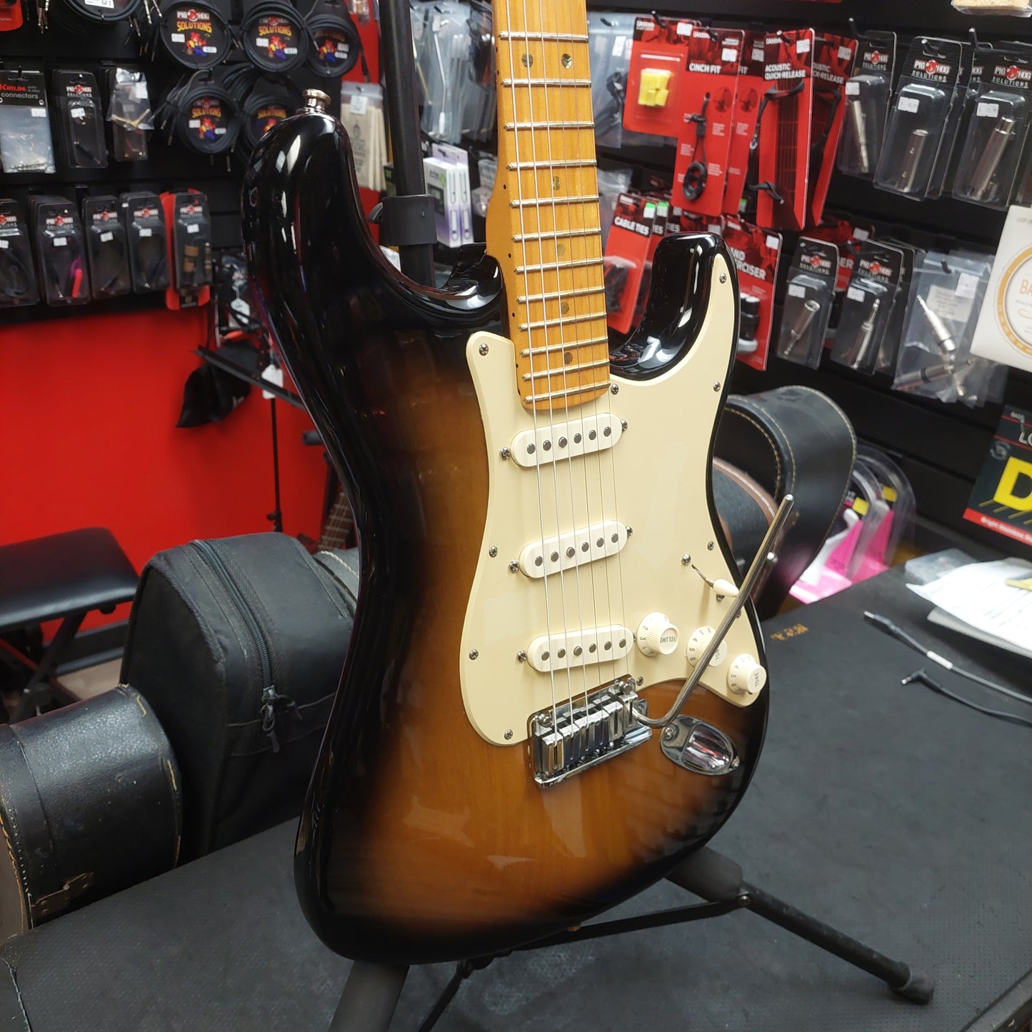 2006 Fender Stratocaster American Deluxe V Neck - 60th Anniversary - Sunburst  SN# DZ5156929 "Made In USA"