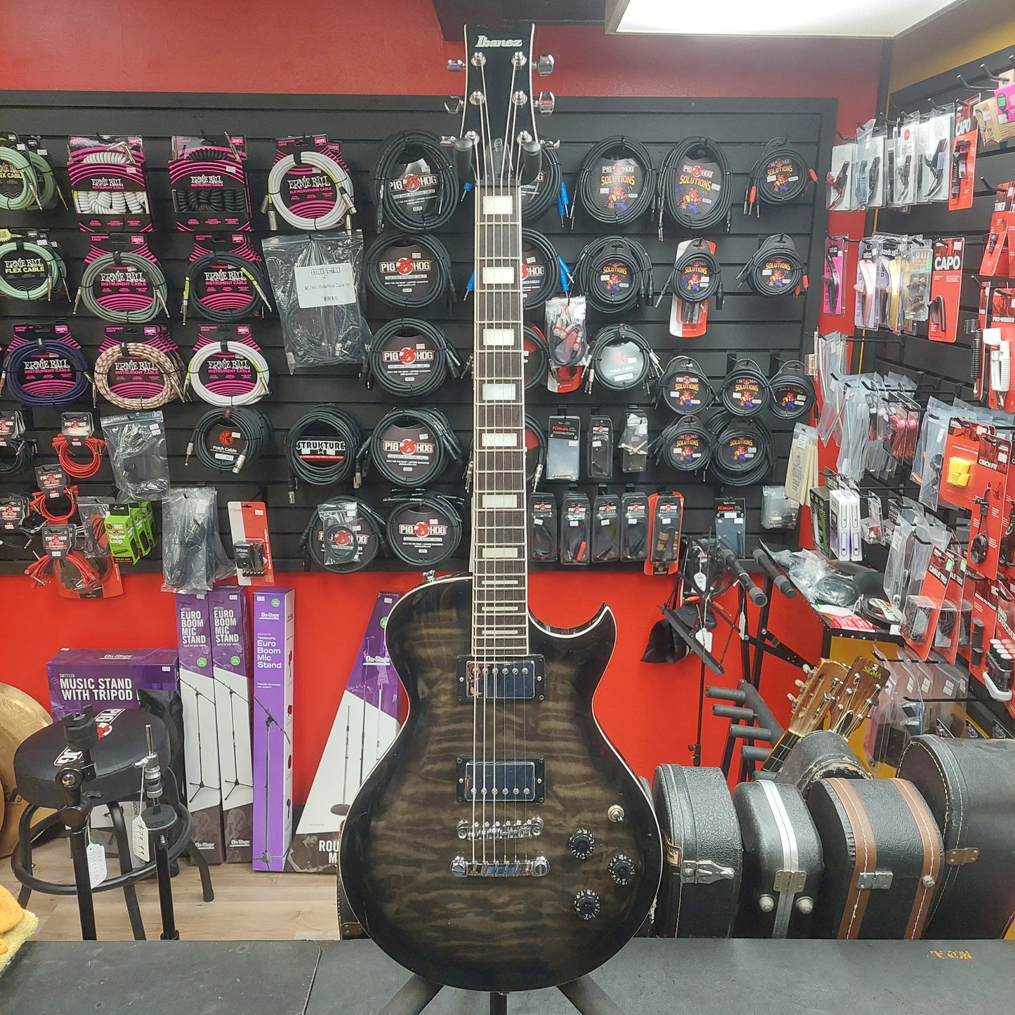 2020 Ibanez ART120QA Electric Guitar - Transparent Black Sunburst SN# GS2005043405