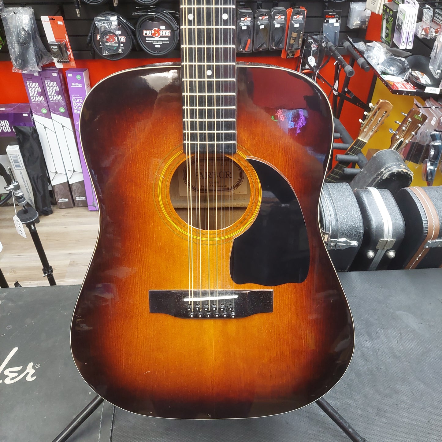 2006 Arbor D10TS12 12-String Acoustic Guitar - Sunburst SN# 060102 "Made In Korea"