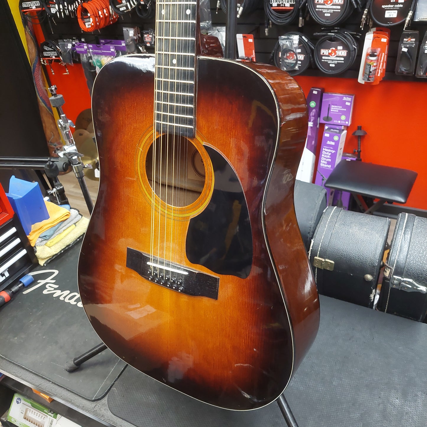 2006 Arbor D10TS12 12-String Acoustic Guitar - Sunburst SN# 060102 "Made In Korea"