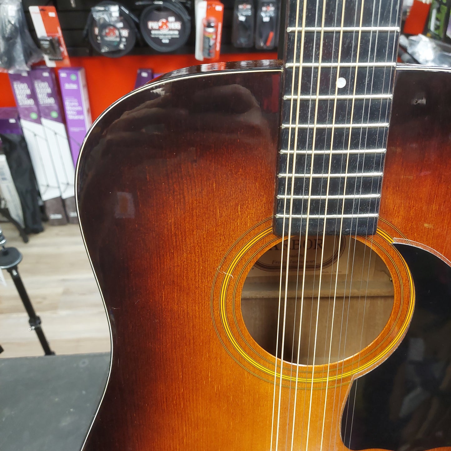 2006 Arbor D10TS12 12-String Acoustic Guitar - Sunburst SN# 060102 "Made In Korea"