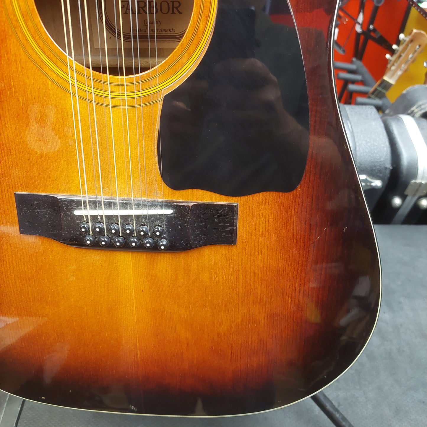 2006 Arbor D10TS12 12-String Acoustic Guitar - Sunburst SN# 060102 "Made In Korea"