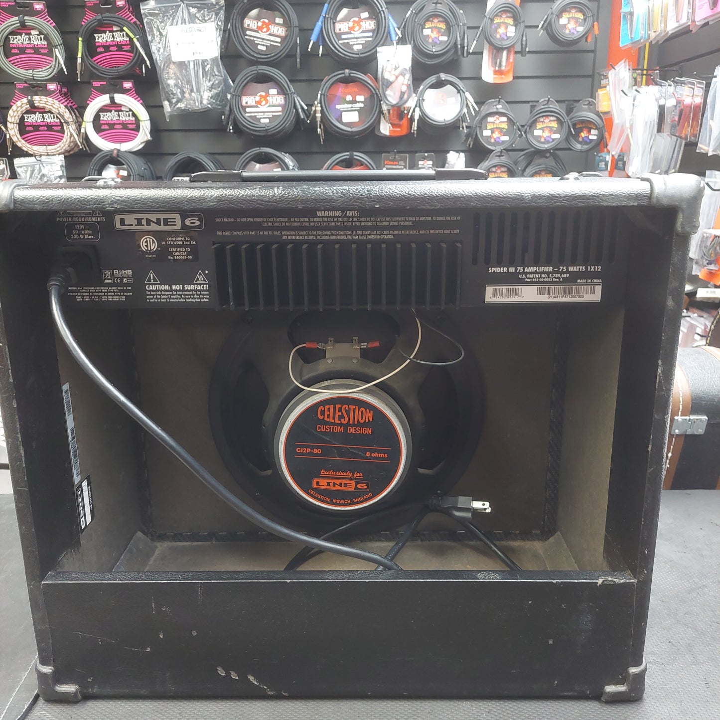 LINE 6 SPIDER III GUITAR AMP, 75 WATT - 1X12” SPEAKER SN# 21A811P5712007805