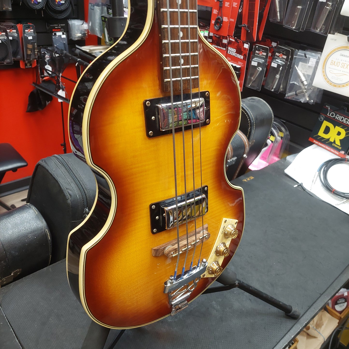 2008 Epiphone 4-String Viola Bass Guitar - Vintage Sunburst w/ Epiphone Hard Case SN# UC08042513