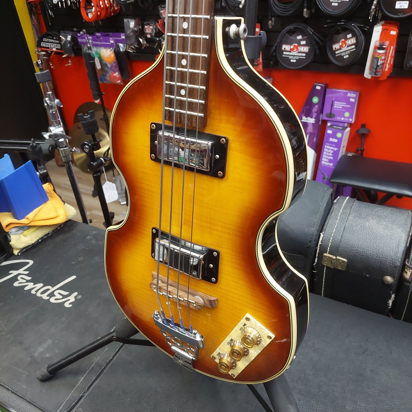 2008 Epiphone 4-String Viola Bass Guitar - Vintage Sunburst w/ Epiphone Hard Case SN# UC08042513