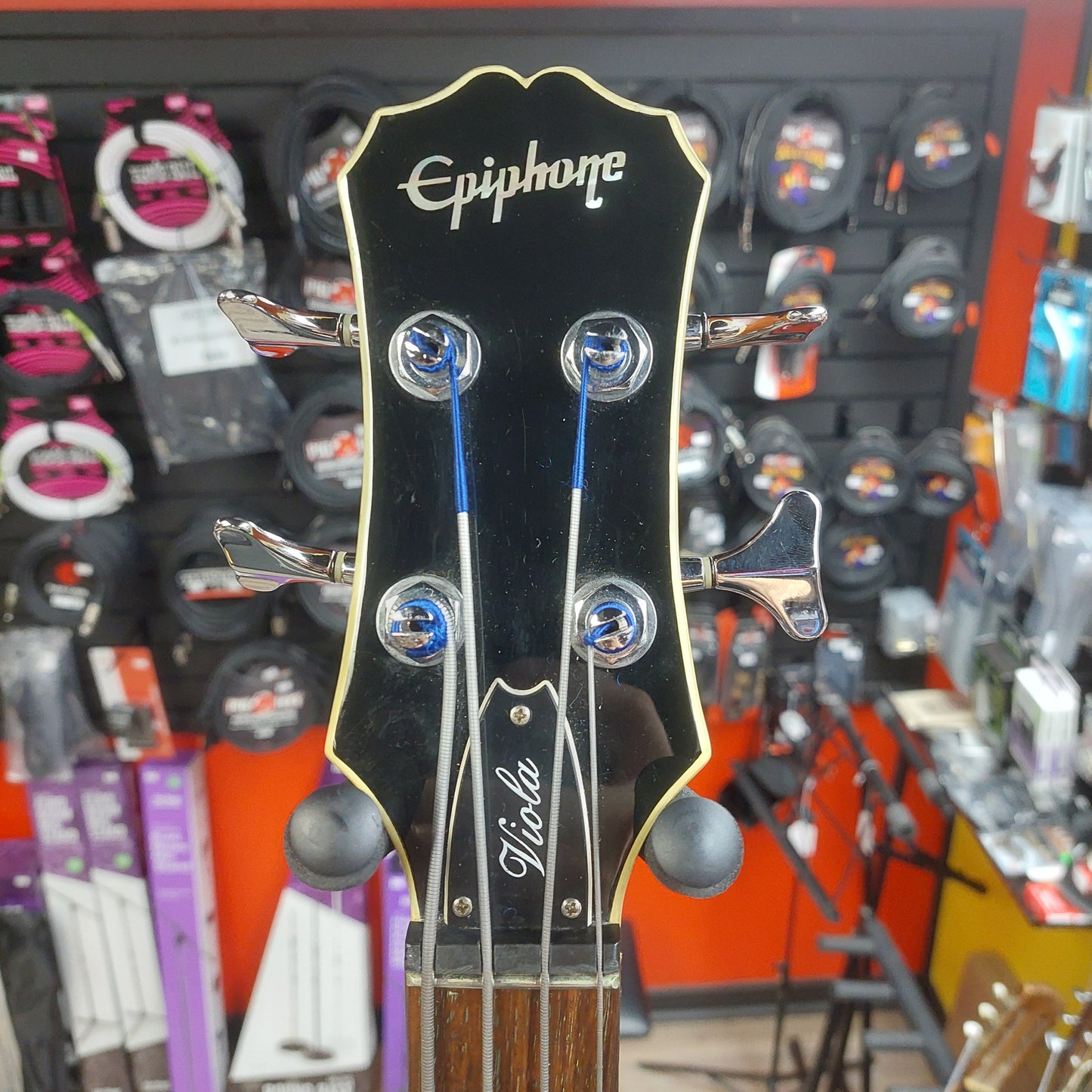 2008 Epiphone 4-String Viola Bass Guitar - Vintage Sunburst w/ Epiphone Hard Case SN# UC08042513