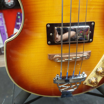 2008 Epiphone 4-String Viola Bass Guitar - Vintage Sunburst w/ Epiphone Hard Case SN# UC08042513
