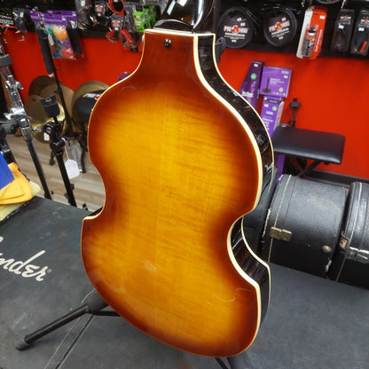 2008 Epiphone 4-String Viola Bass Guitar - Vintage Sunburst w/ Epiphone Hard Case SN# UC08042513